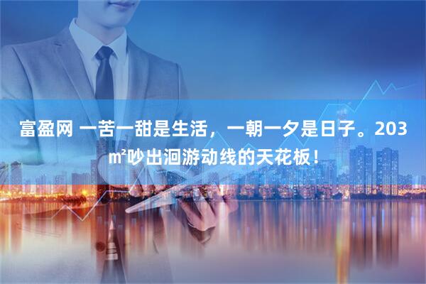富盈网 一苦一甜是生活，一朝一夕是日子。203㎡吵出洄游动线的天花板！