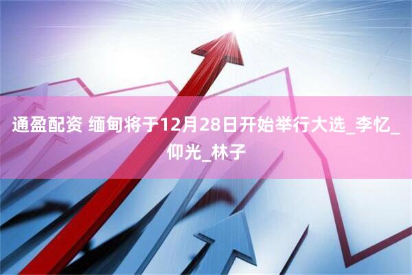 通盈配资 缅甸将于12月28日开始举行大选_李忆_仰光_林子