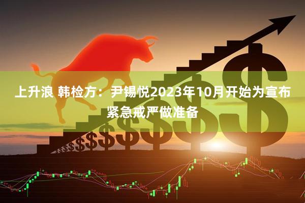 上升浪 韩检方：尹锡悦2023年10月开始为宣布紧急戒严做准备