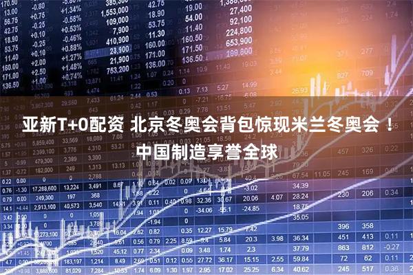 亚新T+0配资 北京冬奥会背包惊现米兰冬奥会 ！中国制造享誉全球